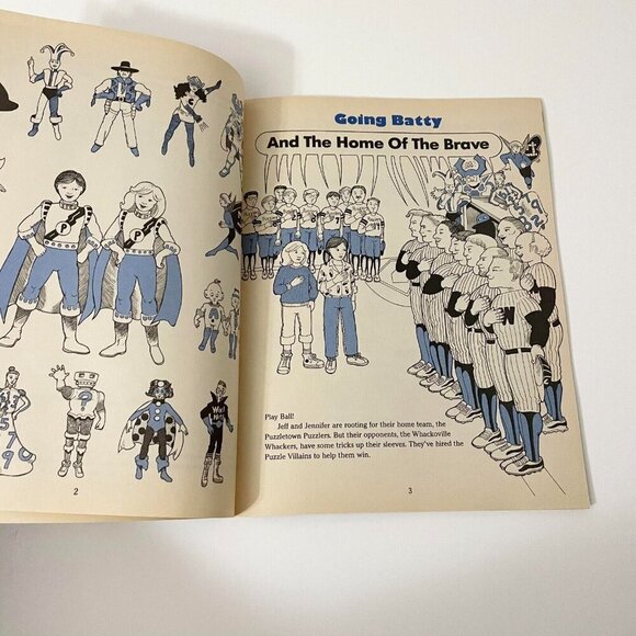 Vintage 1988 Going Batty by Peter Lerangis Super Puzzles for Super Kids Book - Picture 14 of 16